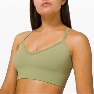 Lululemon Ebb to Street Bra in Vista Green - C/D Cup Size 2